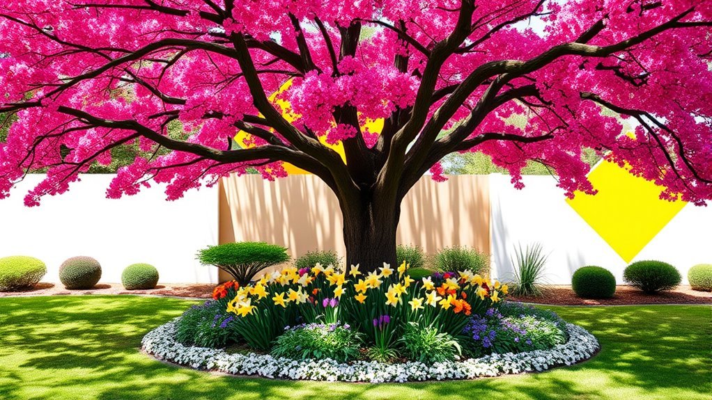 enhance garden with flowers