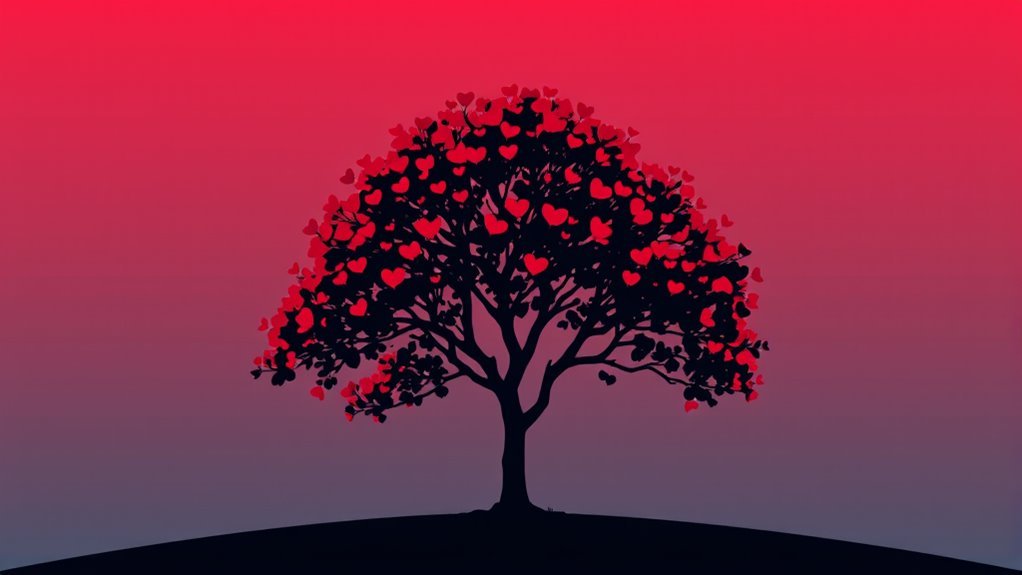 heart shaped leaves tree