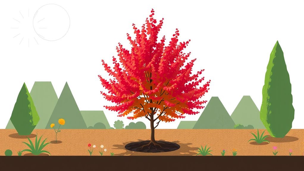 rising sun redbud growth factors